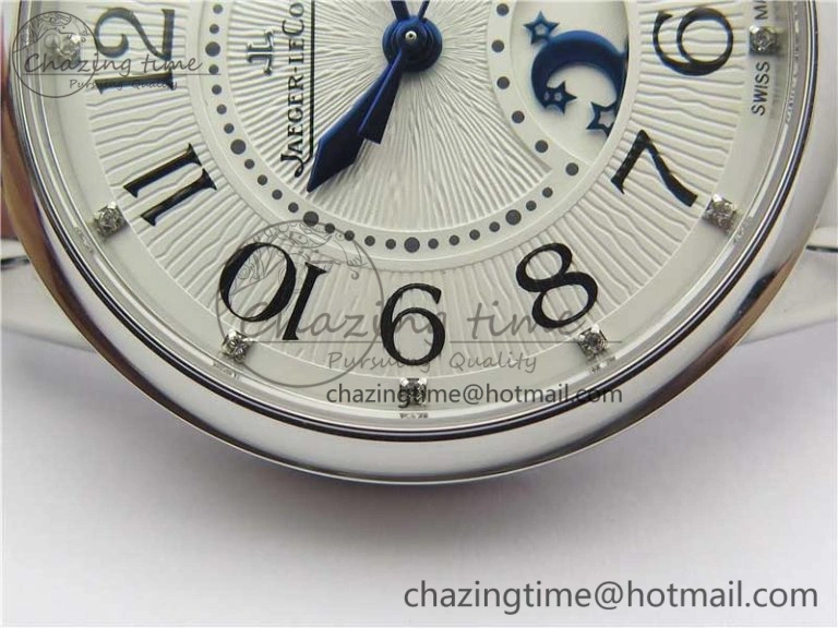 Rendez-Vous Night & Day SS ZF 1:1 Best Edition WhiteTextured Dial Polished Bezel on SS Bracelet A898