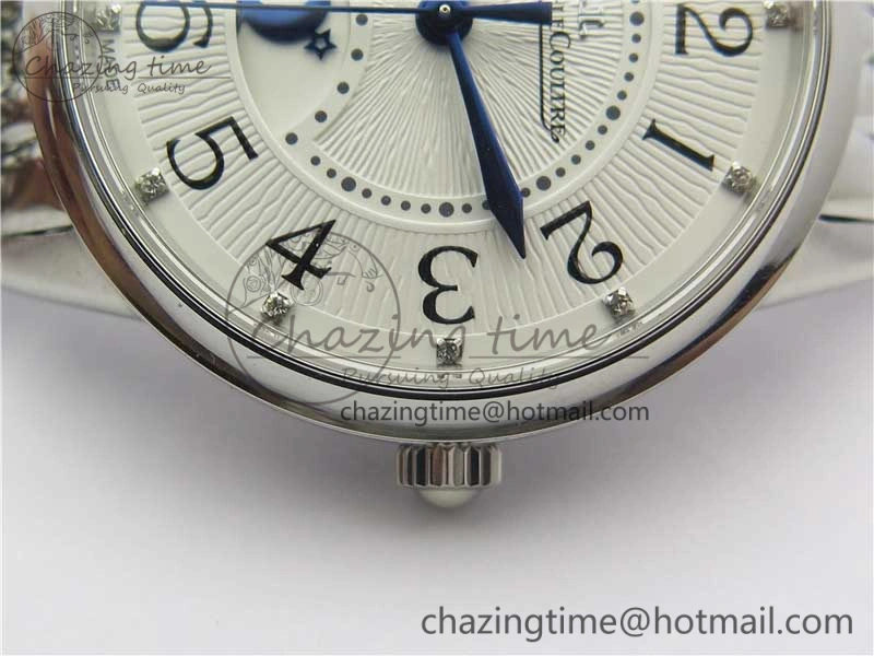 Rendez-Vous Night & Day SS ZF 1:1 Best Edition WhiteTextured Dial Polished Bezel on SS Bracelet A898