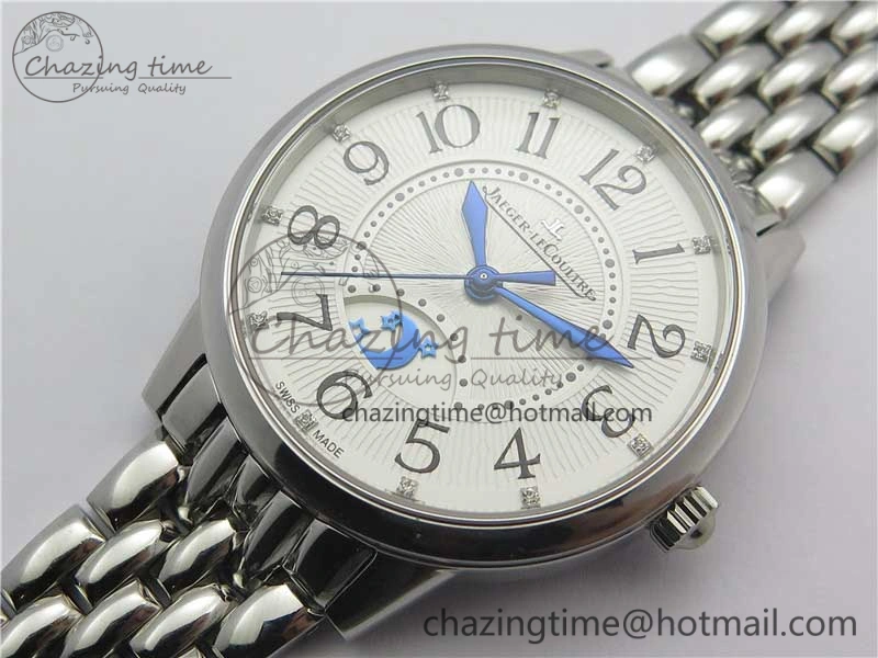 Rendez-Vous Night & Day SS ZF 1:1 Best Edition WhiteTextured Dial Polished Bezel on SS Bracelet A898