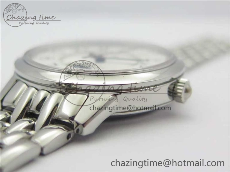 Rendez-Vous Night & Day SS ZF 1:1 Best Edition WhiteTextured Dial Polished Bezel on SS Bracelet A898