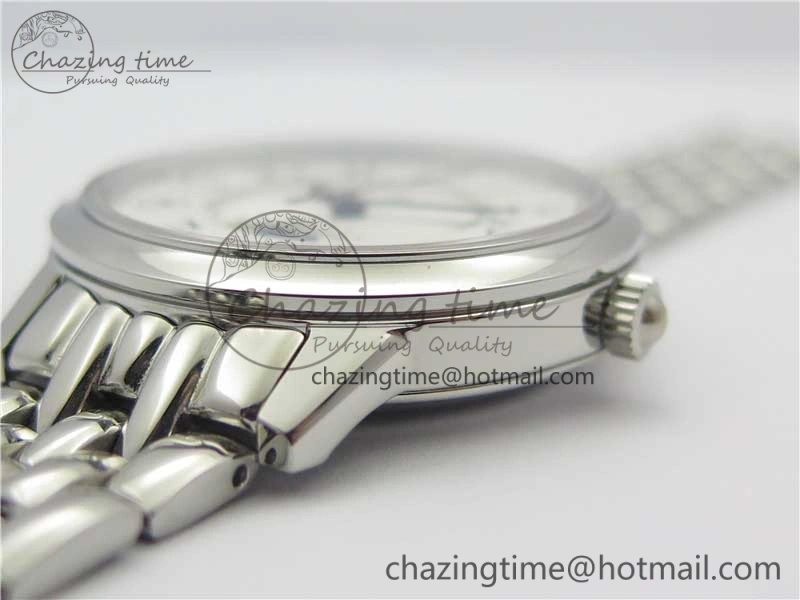 Rendez-Vous Night & Day SS ZF 1:1 Best Edition WhiteTextured Dial Polished Bezel on SS Bracelet A898