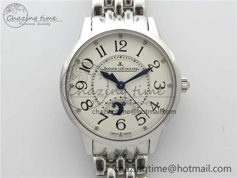 Rendez-Vous Night & Day SS ZF 1:1 Best Edition WhiteTextured Dial Polished Bezel on SS Bracelet A898