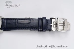 Rendez-Vous Star SS KZF 1:1 Best Edition Blue Star Dial Diamonds Bezel on Blue Leather Strap A734