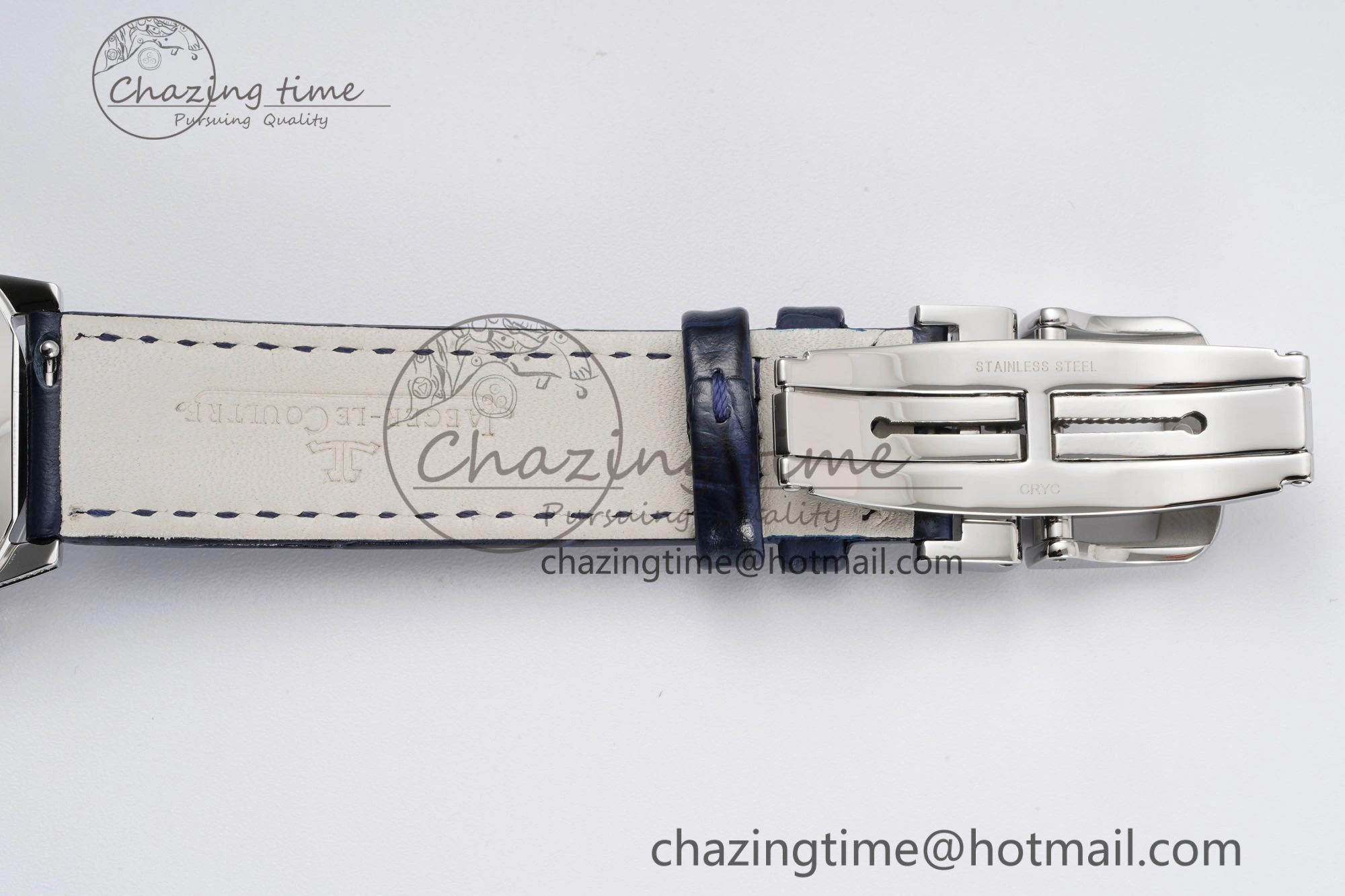 Rendez-Vous Star SS KZF 1:1 Best Edition Blue Star Dial Diamonds Bezel on Blue Leather Strap A734