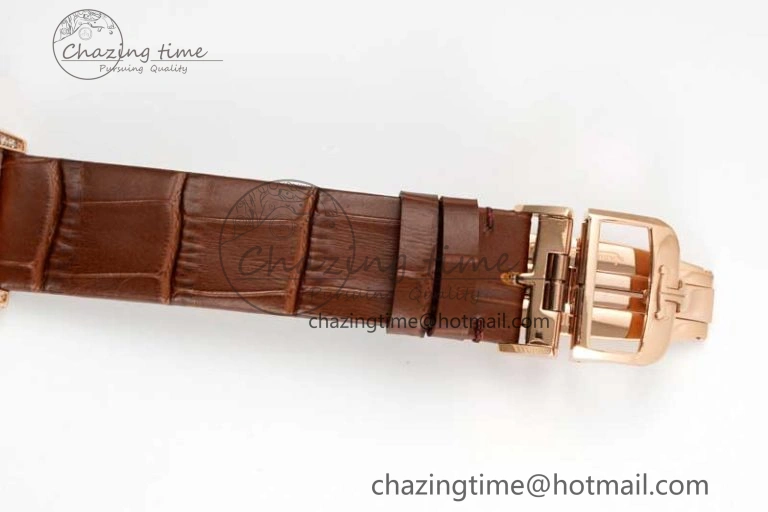 Rendez-Vous Tourbillon RG RMSF Best Edition White Dial on Brown Leather Strap