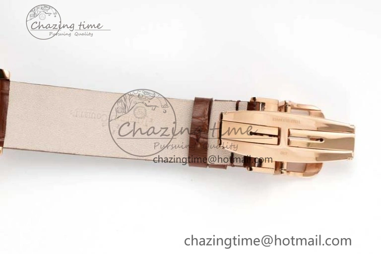Rendez-Vous Tourbillon RG RMSF Best Edition White Dial on Brown Leather Strap