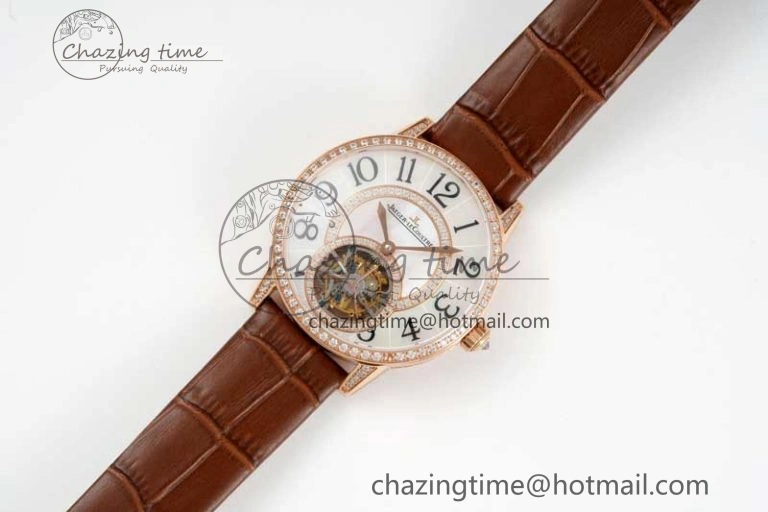 Rendez-Vous Tourbillon RG RMSF Best Edition White Dial on Brown Leather Strap