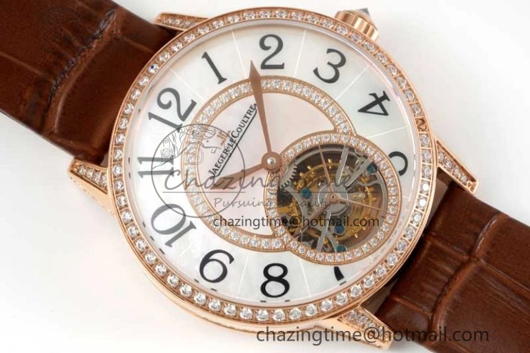 Rendez-Vous Tourbillon RG RMSF Best Edition White Dial on Brown Leather Strap