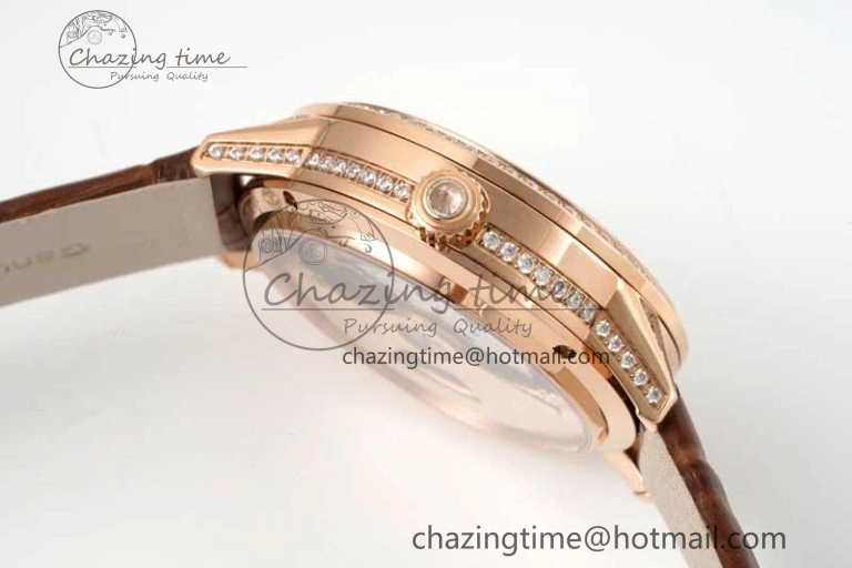 Rendez-Vous Tourbillon RG RMSF Best Edition White Dial on Brown Leather Strap