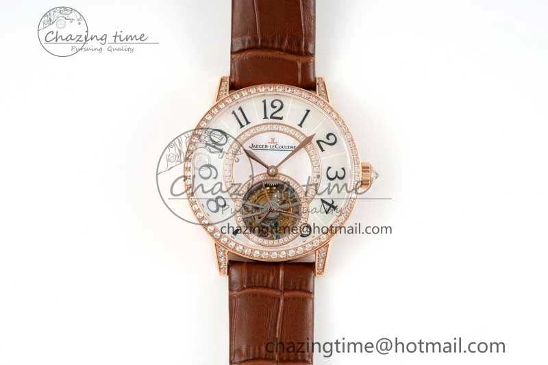 Rendez-Vous Tourbillon RG RMSF Best Edition White Dial on Brown Leather Strap