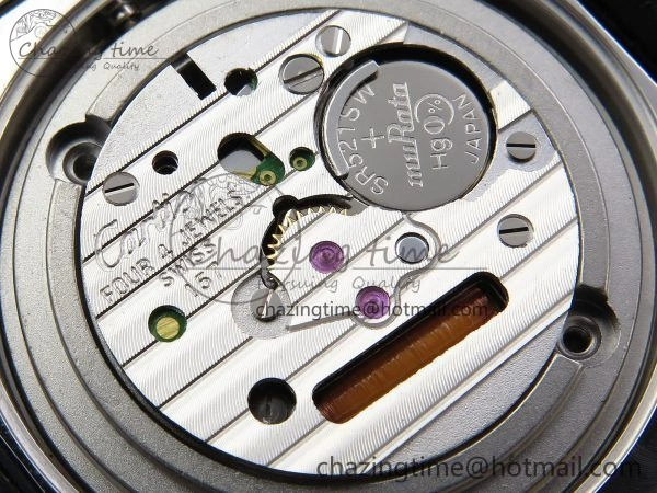 Ronde De Cartier 29mm DRF 1:1 Best Edition Sandblasted Silver-Plated White Dial on Black Leather Strap Ronda Quartz