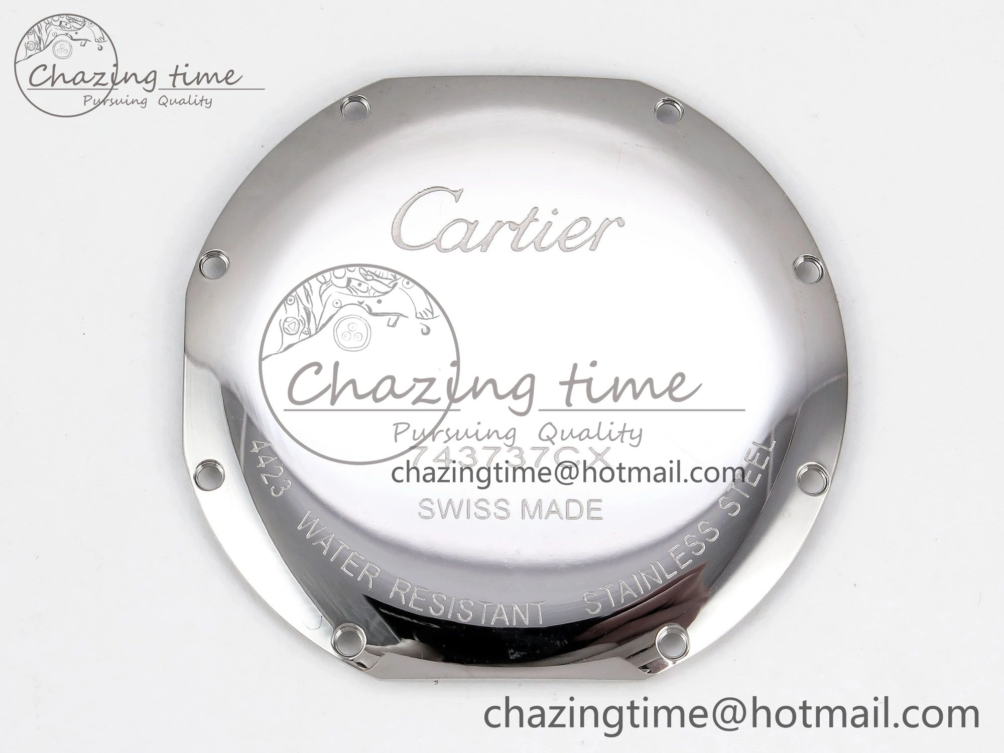 Ronde De Cartier 36mm DRF 1:1 Best Edition Sandblasted Silver-Plated White Dial on Black Leather Strap Ronda Quartz