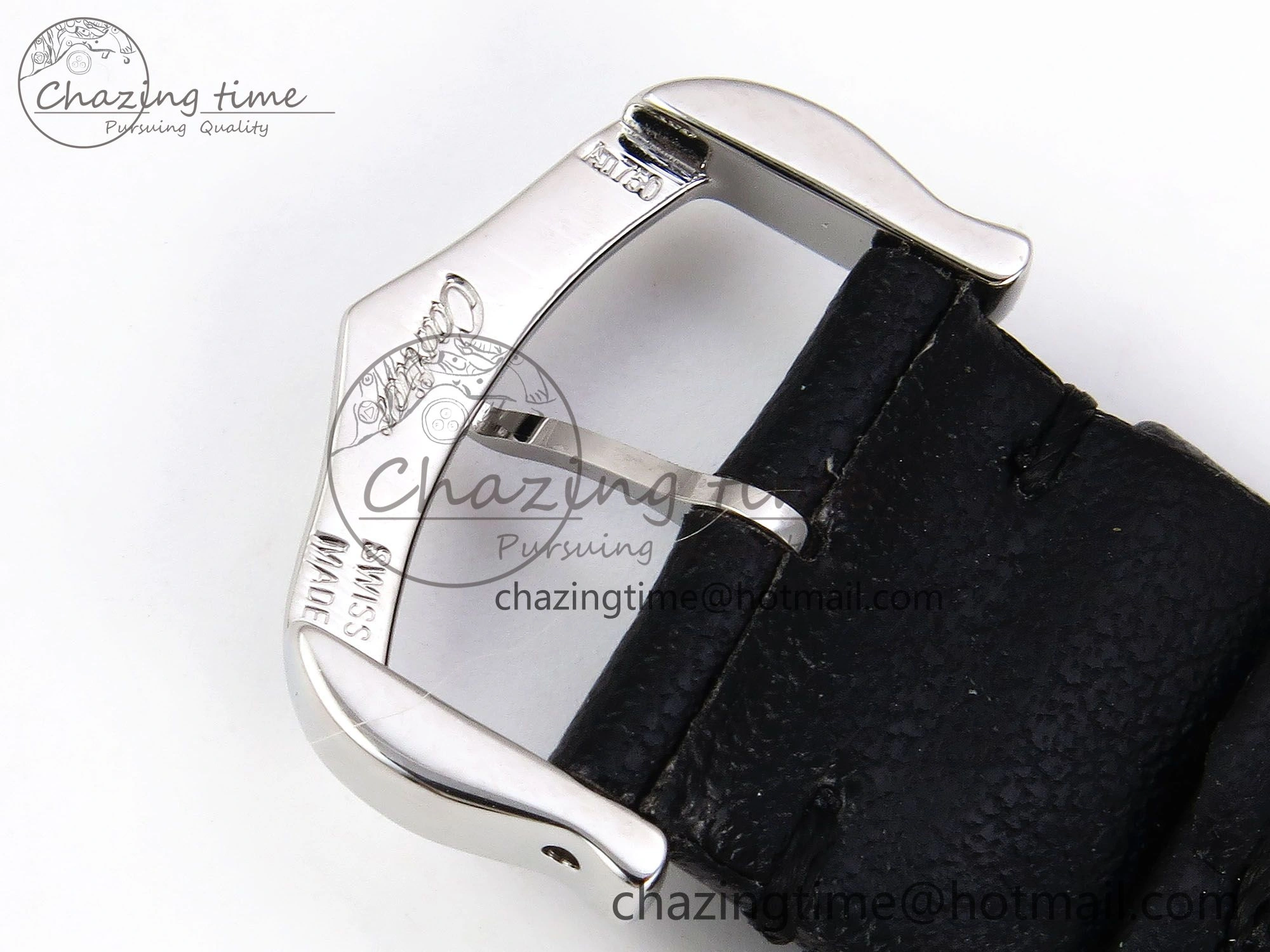 Ronde De Cartier 36mm DRF 1:1 Best Edition Sandblasted Silver-Plated White Dial on Black Leather Strap Ronda Quartz