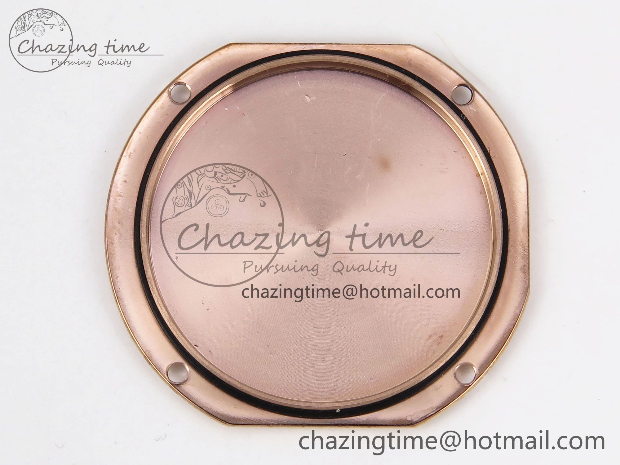 Ronde Louis Cartier 29mm RG DRF 1:1 Best Edition Sandblasted Beige Dial on Purple Leather Strap Ronda Quartz
