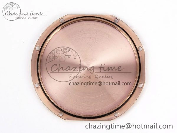 Ronde Louis Cartier 36mm RG DRF 1:1 Best Edition Sandblasted Beige Dial on Purple Leather Strap Ronda Quartz