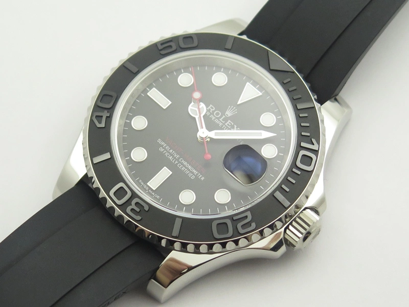 Ronde Louis Cartier YG UT Best Edition White Dial Diamond Bezel On Black Leather Strap