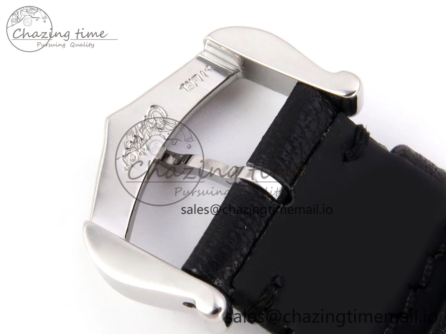 Ronde Must 29mm SS AF 1:1 Best Edition White Dial on Black Leather Strap Ronda Quartz