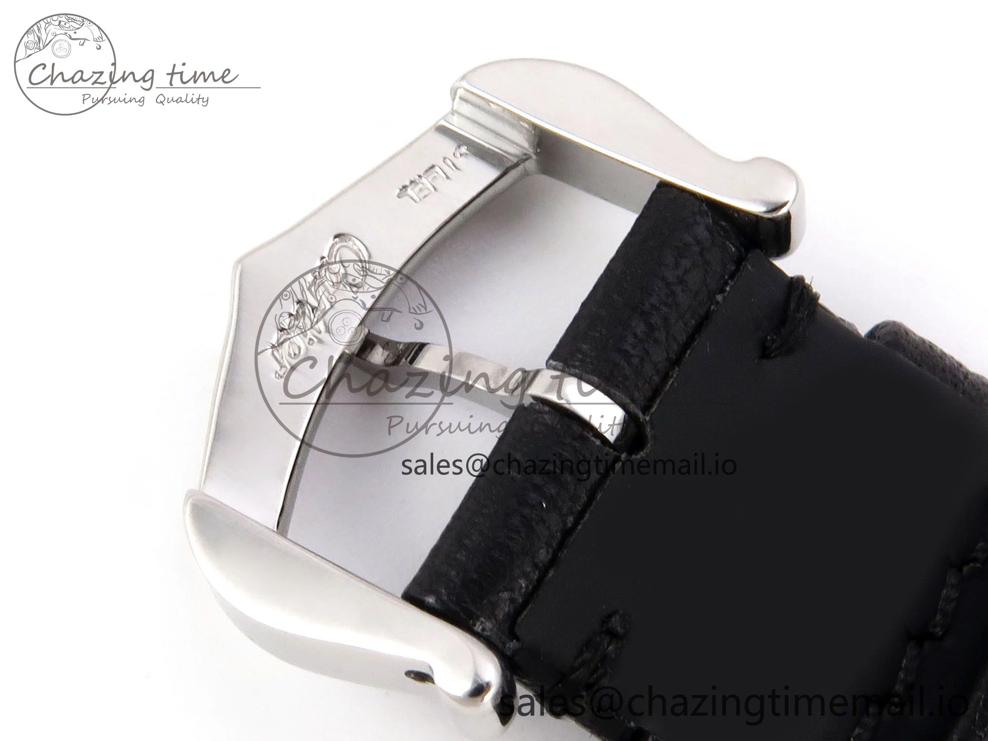 Ronde Must 29mm SS AF 1:1 Best Edition White Dial on Black Leather Strap Ronda Quartz