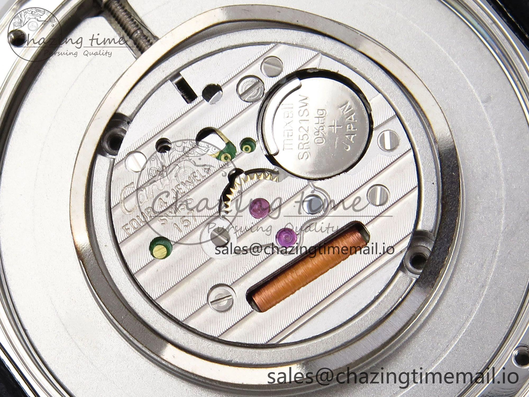 Ronde Must De Cartier 36mm DRF 1:1 Best Edition Sandblasted Silver-Plated White Dial on Black Leather Strap Ronda Quartz