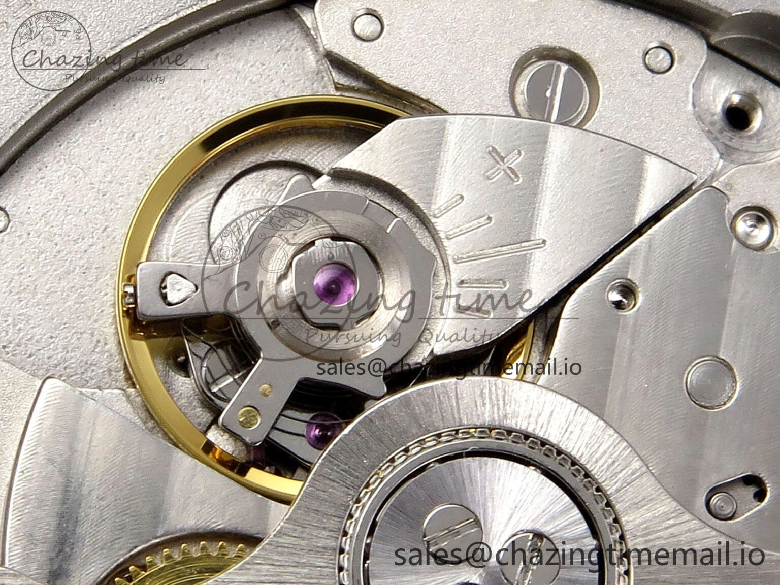 Ronde Solo 42mm SS AF 1:1 Best Edition White Dial Diamonds Bezel on Black Black Strap MIYOTA 9015