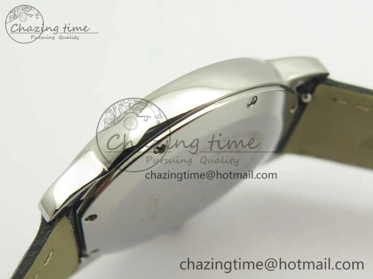 Ronde Solo De Cartier 36mm SS K11 Maker White Dial on Black Crocodile Strap Ronda Quartz