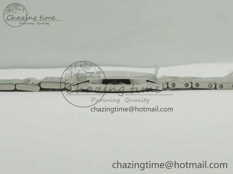 Ronde Solo De Cartier 36mm SS K11 Maker White Dial on SS Bracelet Ronda Quartz