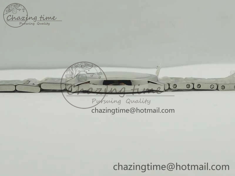 Ronde Solo De Cartier 36mm SS K11 Maker White Dial on SS Bracelet Ronda Quartz