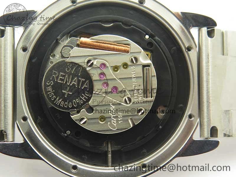 Ronde Solo De Cartier 36mm SS K11 Maker White Dial on SS Bracelet Ronda Quartz