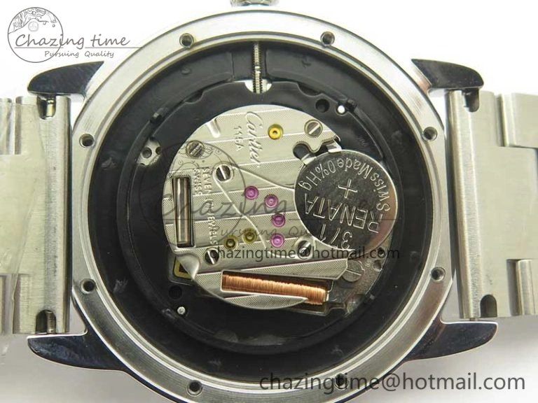 Ronde Solo De Cartier 36mm SS K11 Maker White Dial on SS Bracelet Ronda Quartz