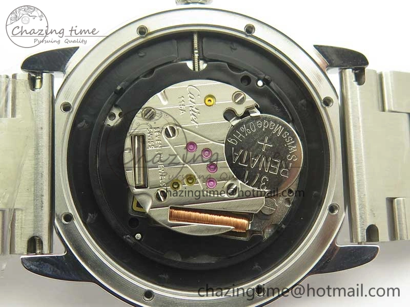 Ronde Solo De Cartier 36mm SS K11 Maker White Dial on SS Bracelet Ronda Quartz