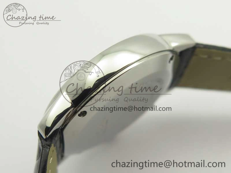 Ronde Solo de Cartier 29.5mm K11 1:1 Best Edition White Dial on Black Croco Leather Strap Ronda Quartz