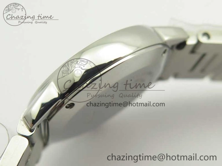 Ronde Solo de Cartier 29.5mm K11 1:1 Best Edition White Dial on SS Bracelet Ronda Quartz