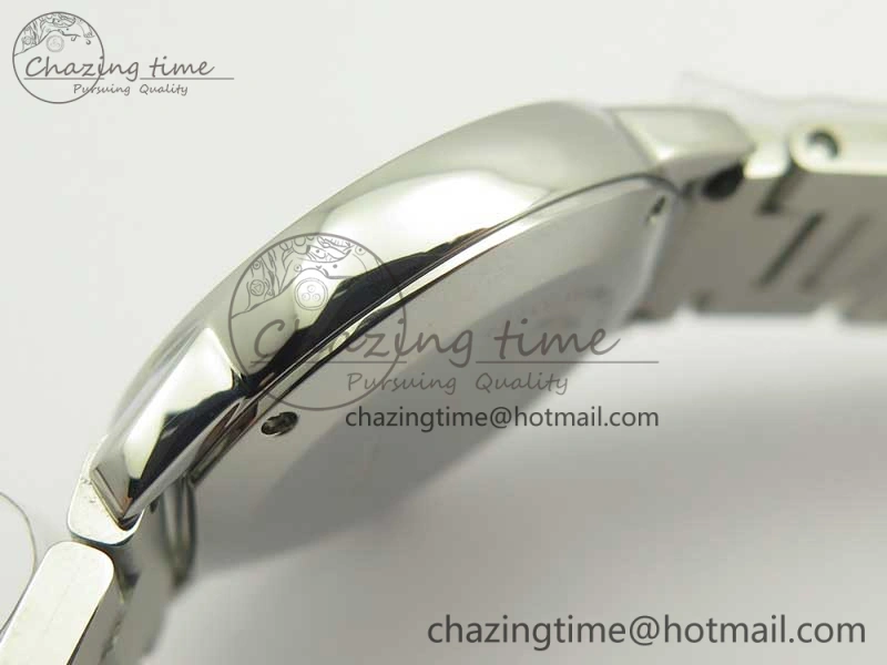 Ronde Solo de Cartier 29.5mm K11 1:1 Best Edition White Dial on SS Bracelet Ronda Quartz
