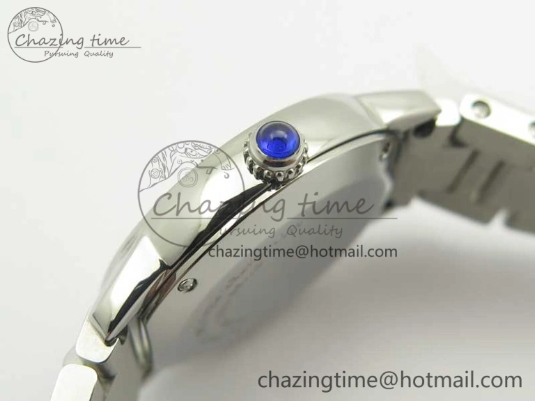 Ronde Solo de Cartier 29.5mm K11 1:1 Best Edition White Dial on SS Bracelet Ronda Quartz