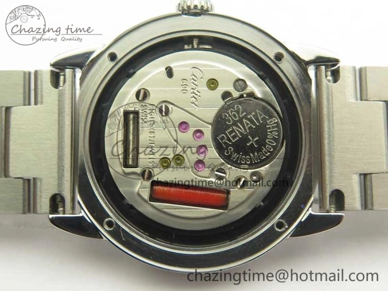 Ronde Solo de Cartier 29.5mm K11 1:1 Best Edition White Dial on SS Bracelet Ronda Quartz