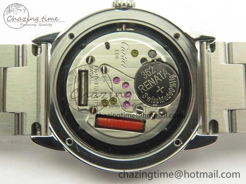Ronde Solo de Cartier 29.5mm K11 1:1 Best Edition White Dial on SS Bracelet Ronda Quartz