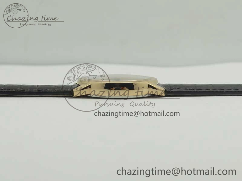 Ronde Solo de Cartier 29.5mm RG K11 1:1 Best Edition White Dial on Croco Leather Strap Ronda Quartz