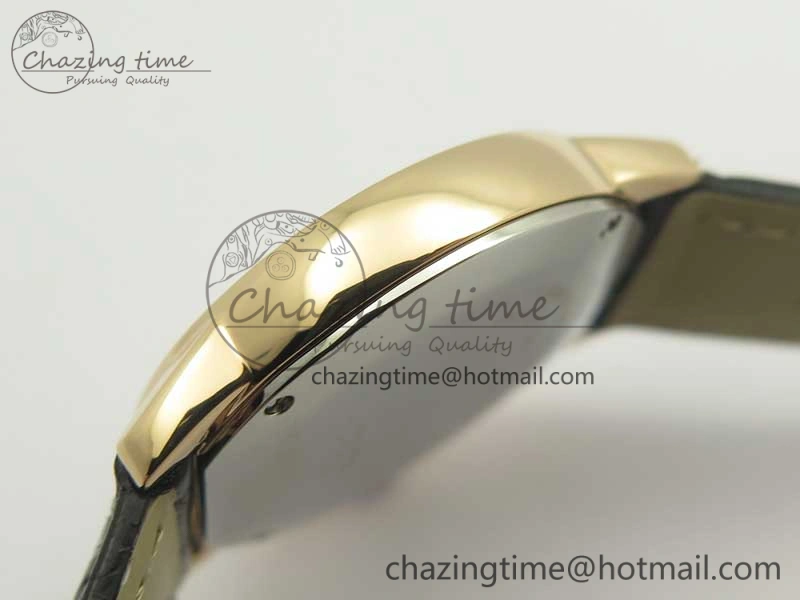 Ronde Solo de Cartier 29.5mm RG K11 1:1 Best Edition White Dial on Croco Leather Strap Ronda Quartz