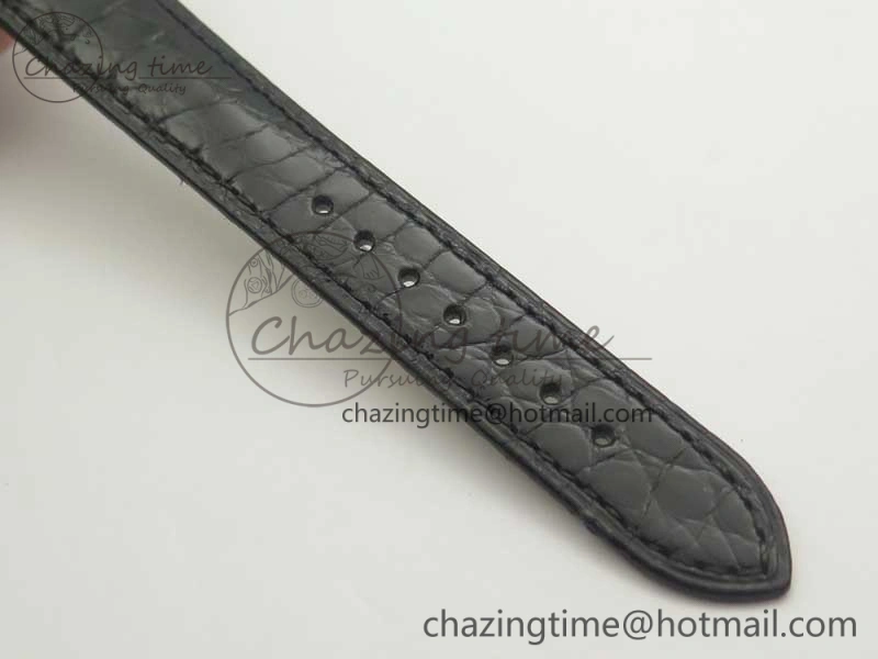 Ronde Solo de Cartier 29.5mm RG K11 1:1 Best Edition White Dial on Croco Leather Strap Ronda Quartz