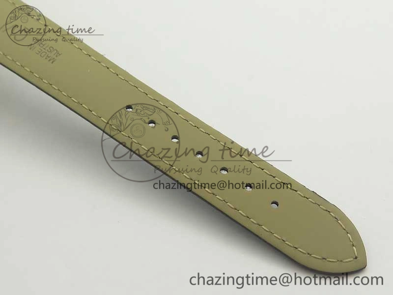 Ronde Solo de Cartier 29.5mm RG K11 1:1 Best Edition White Dial on Croco Leather Strap Ronda Quartz