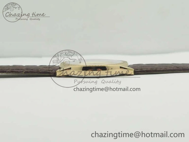 Ronde Solo de Cartier 36mm K11 RG Dia 1:1 Best Edition White Dial on Brown Croco Leather Strap Ronda Quartz