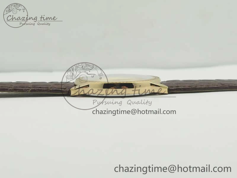 Ronde Solo de Cartier 36mm K11 RG Dia 1:1 Best Edition White Dial on Brown Croco Leather Strap Ronda Quartz
