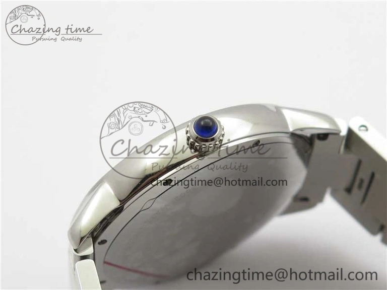 Ronde Solo de Cartier 42mm AF 1:1 Best Edition Blue Dial on SS Bracelet MIYOTA 9015