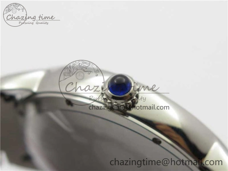 Ronde Solo de Cartier 42mm AF 1:1 Best Edition Blue Dial on SS Bracelet MIYOTA 9015