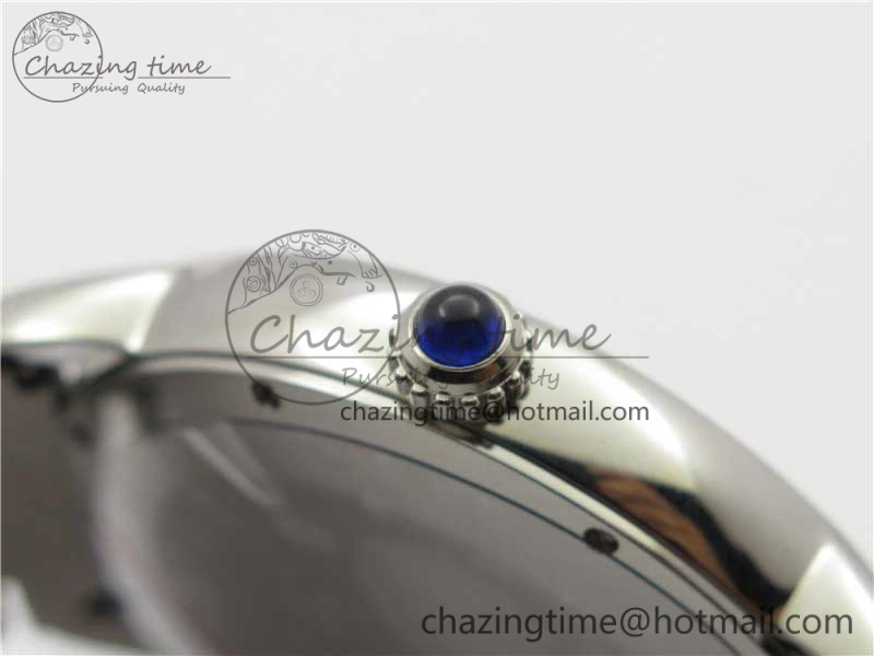 Ronde Solo de Cartier 42mm AF 1:1 Best Edition Blue Dial on SS Bracelet MIYOTA 9015