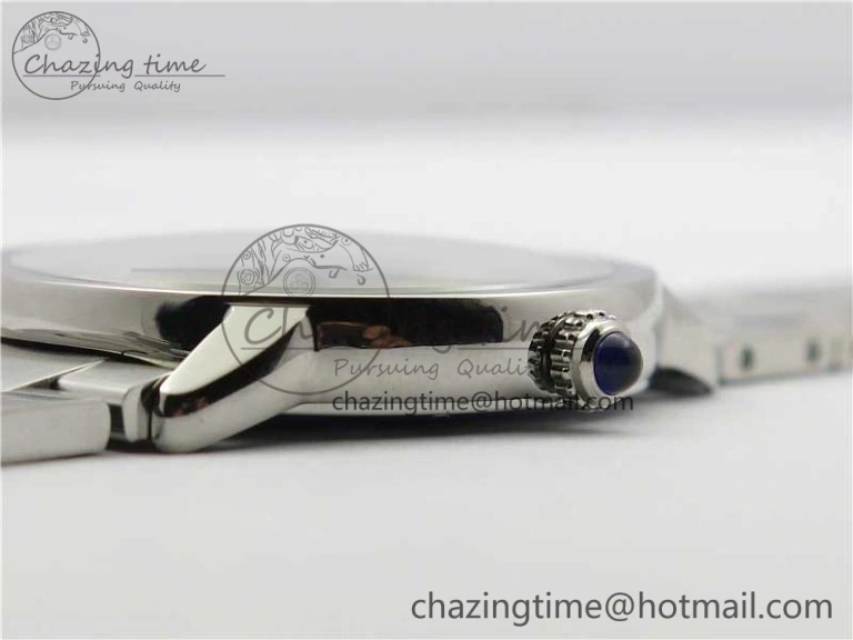 Ronde Solo de Cartier 42mm AF 1:1 Best Edition Blue Dial on SS Bracelet MIYOTA 9015