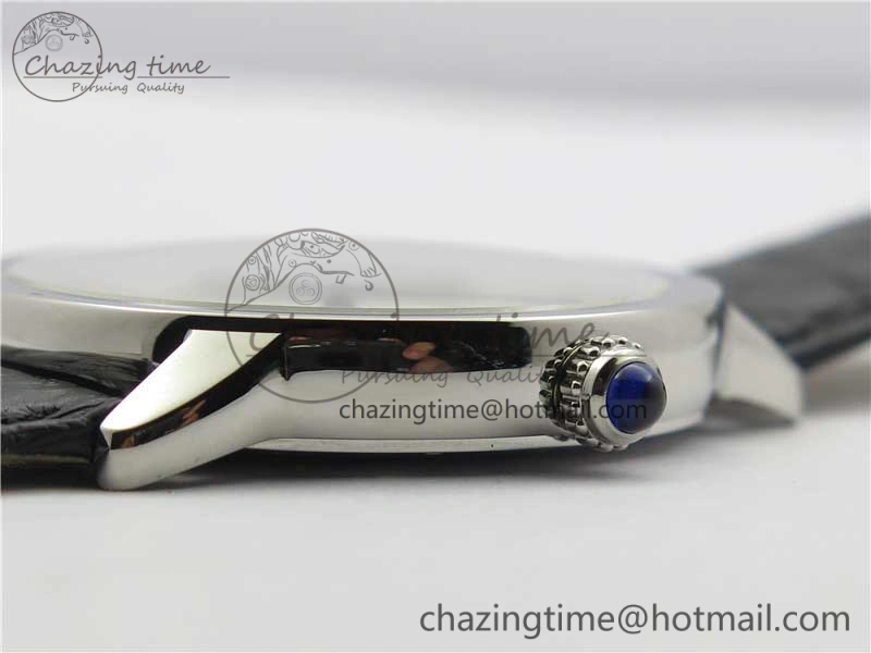 Ronde Solo de Cartier 42mm AF 1:1 Best Edition White Dial on Black Croco Leather Strap MIYOTA 9015