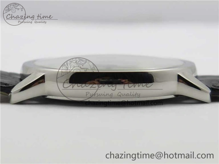 Ronde Solo de Cartier 42mm AF 1:1 Best Edition White Dial on Black Croco Leather Strap MIYOTA 9015