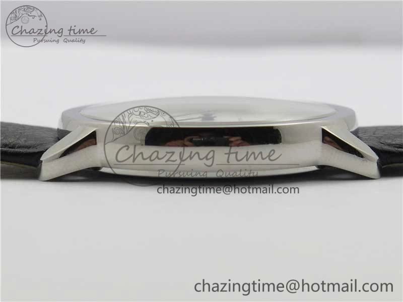 Ronde Solo de Cartier 42mm AF 1:1 Best Edition White Dial on Black Croco Leather Strap MIYOTA 9015