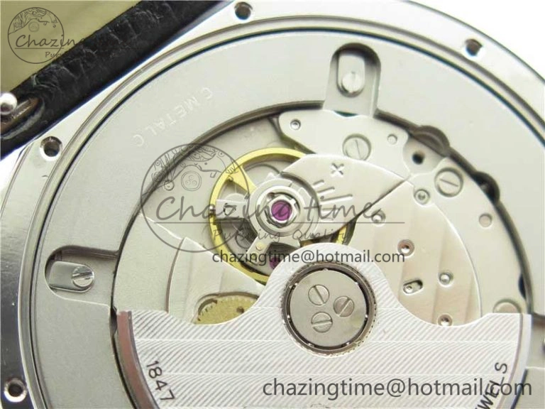 Ronde Solo de Cartier 42mm AF 1:1 Best Edition White Dial on Black Croco Leather Strap MIYOTA 9015
